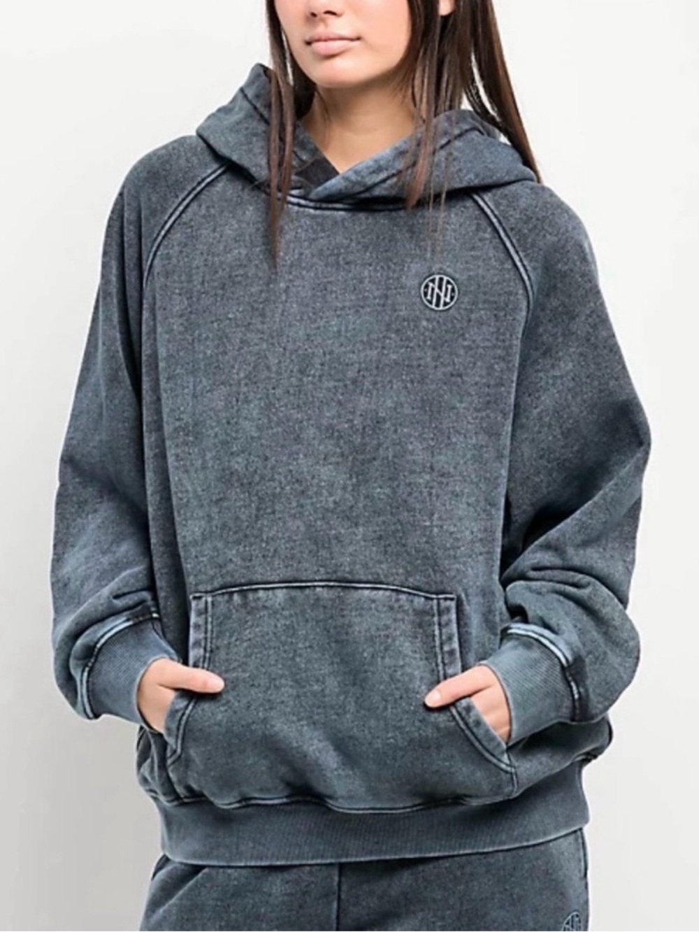 NWT Ninth Hall Wichita Blue Fog Hoodie Large